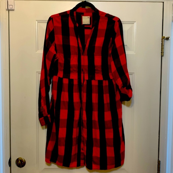 SO Dresses & Skirts - SO red Buffalo plaid dress